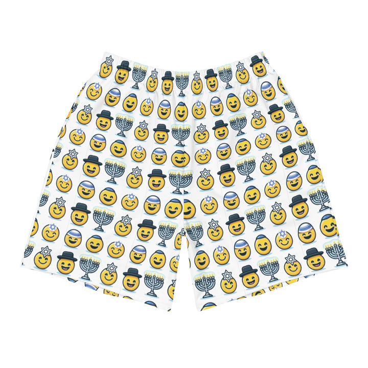 Athletic Long Shorts | Jewish Emoji All Over