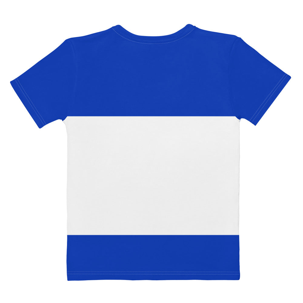 Women's Crew Neck T-Shirt | Israel Flag All Over