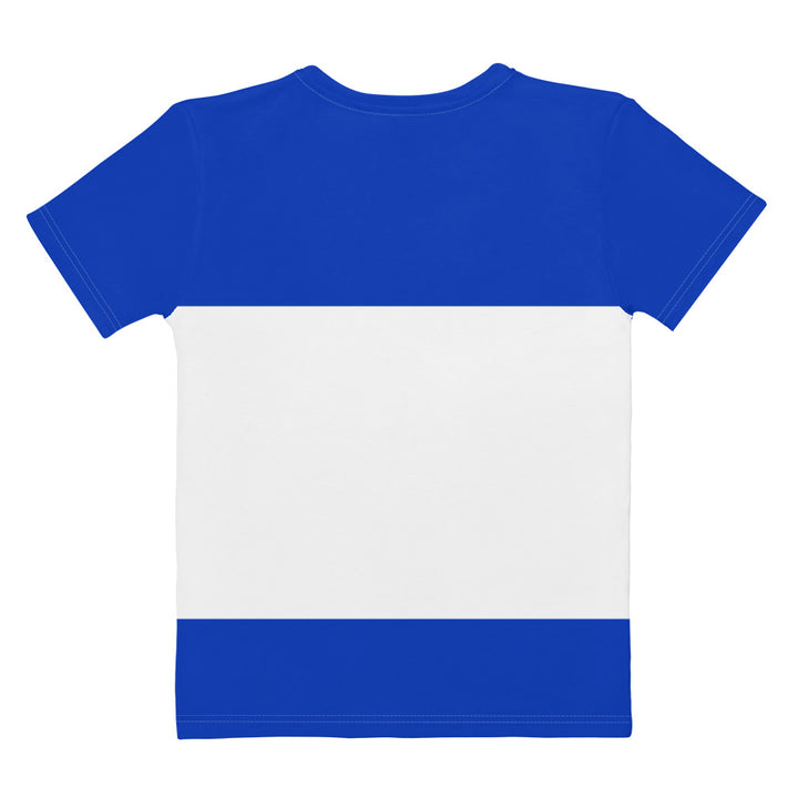 Women's Crew Neck T-Shirt | Israel Flag All Over