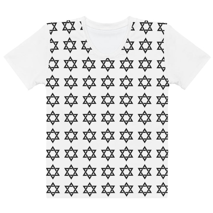 Women's Crew Neck T-Shirt | Magen David All Over