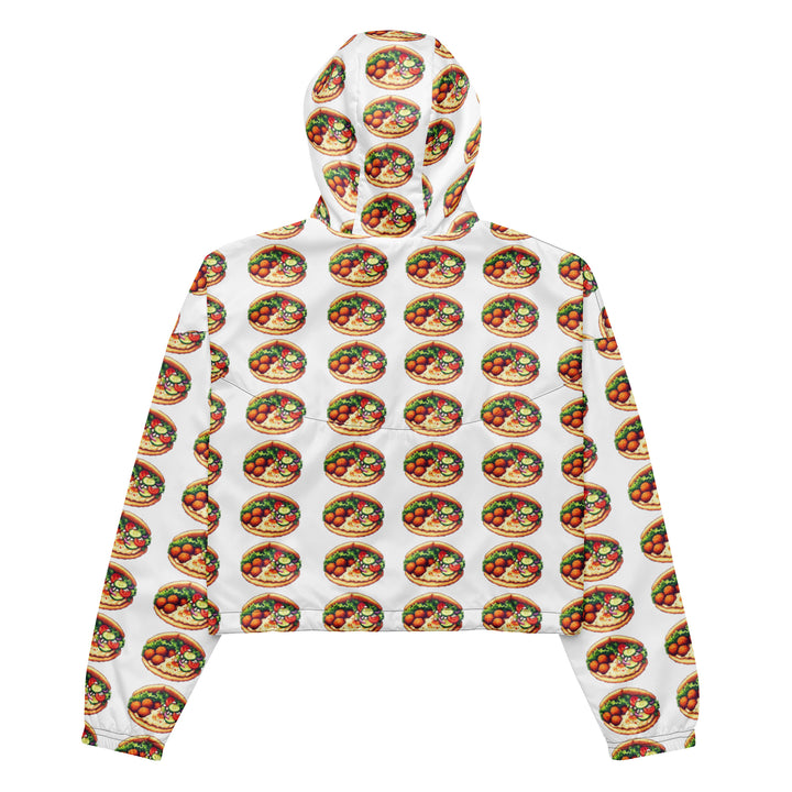 Cropped windbreaker | Falafel Party 16 Bit All Over