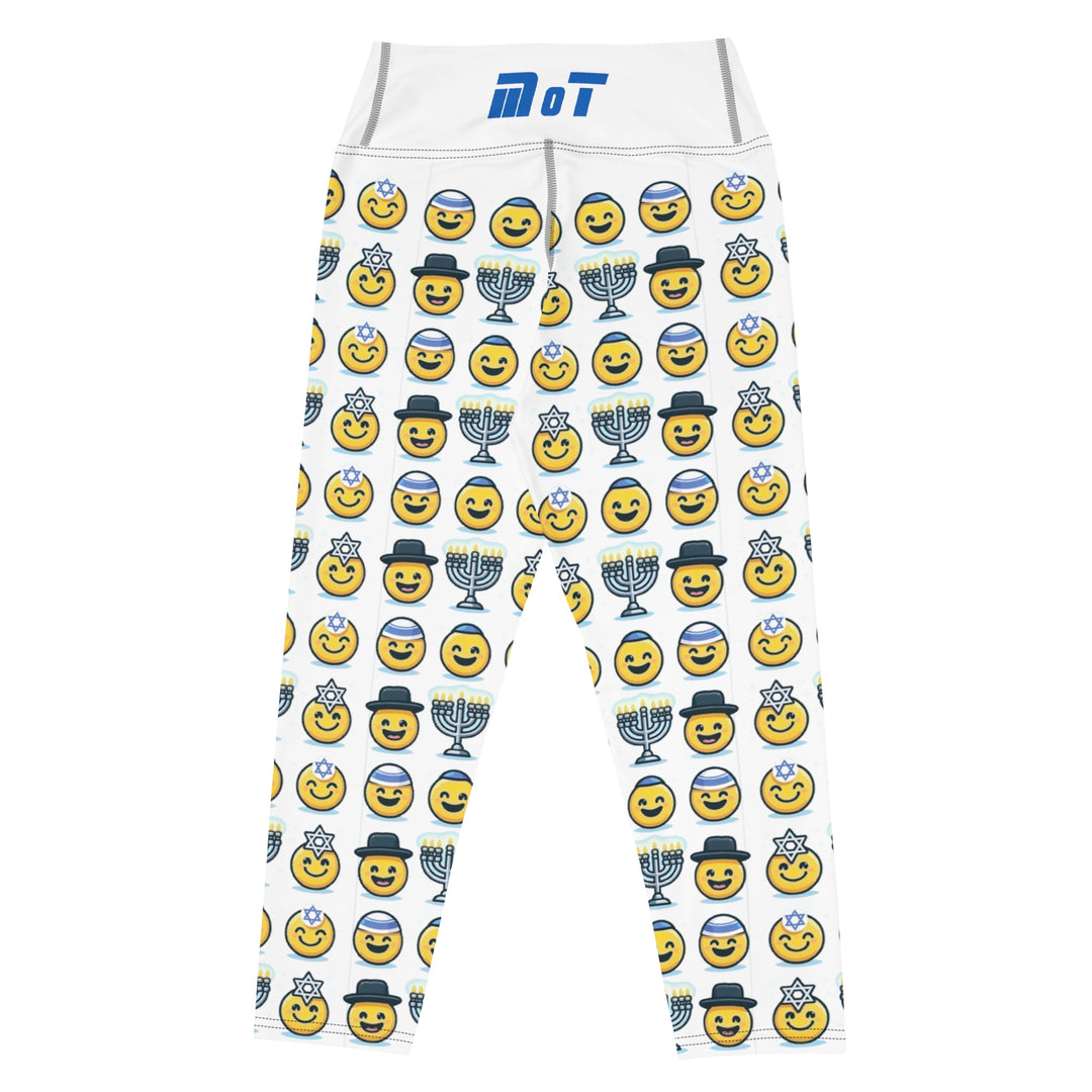 Yoga Capri Leggings | Jewish Emoji