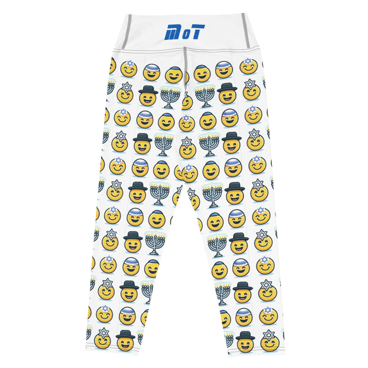Yoga Capri Leggings | Jewish Emoji