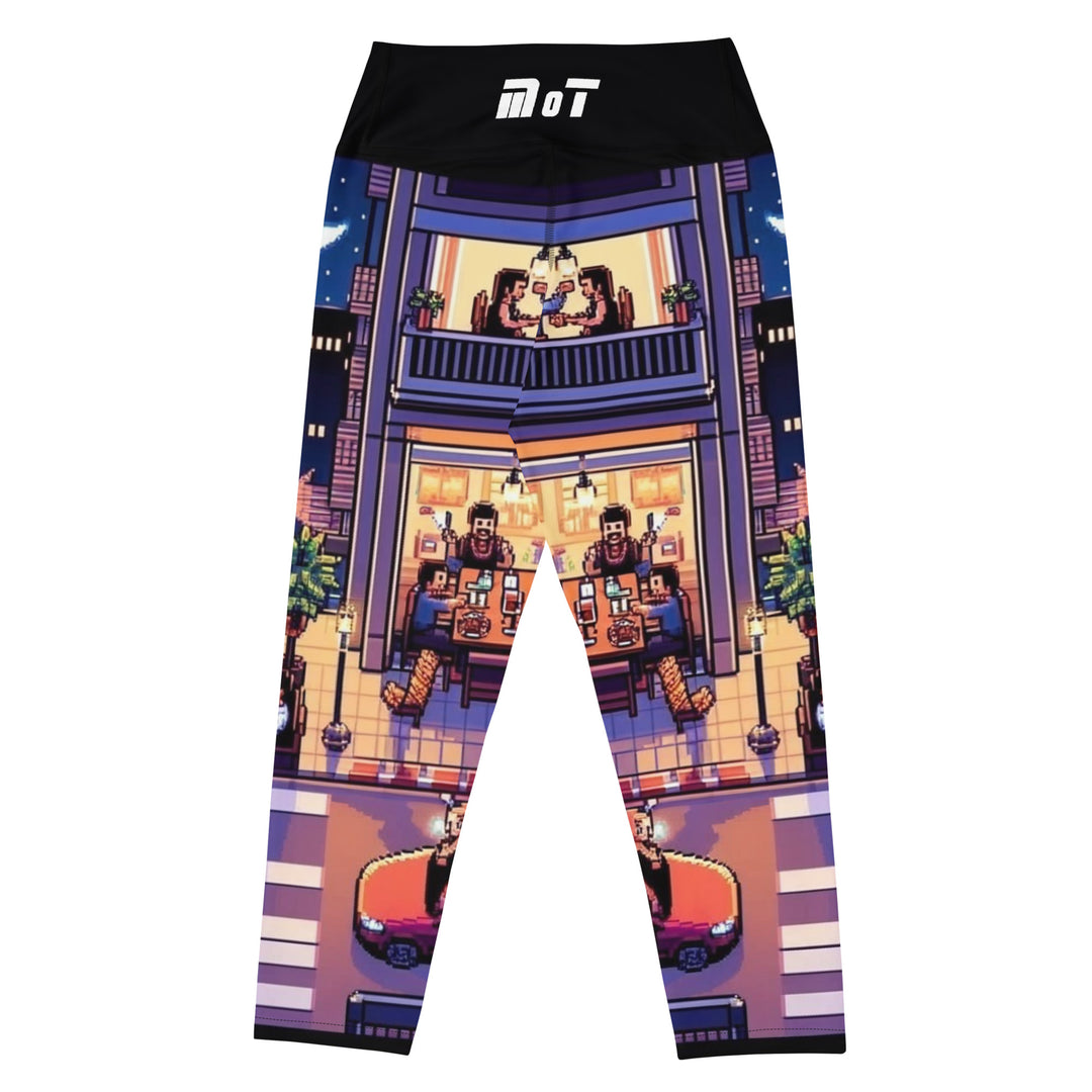 Yoga Capri Leggings | TLV Nightlife 16 Bit
