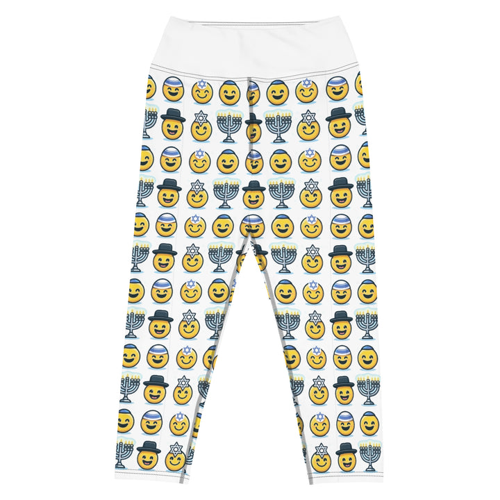 Yoga Capri Leggings | Jewish Emoji