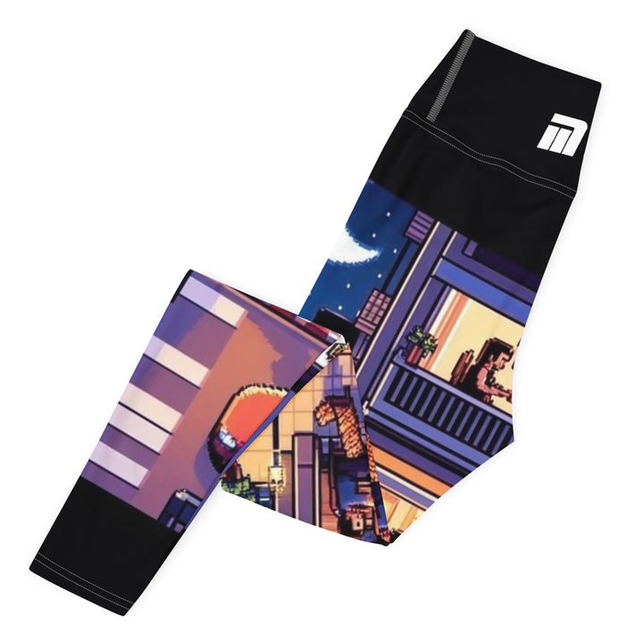Yoga Leggings | TLV Nightlife 16 Bit