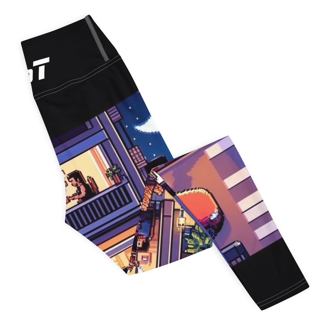 Yoga Leggings | TLV Nightlife 16 Bit