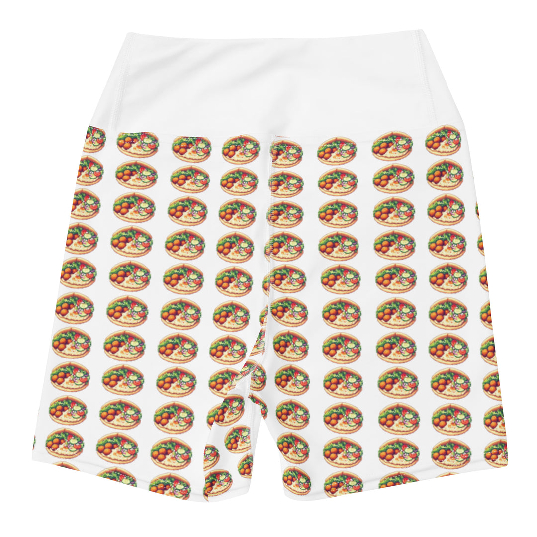 Yoga Shorts | Falafel Party 16 Bit All Over