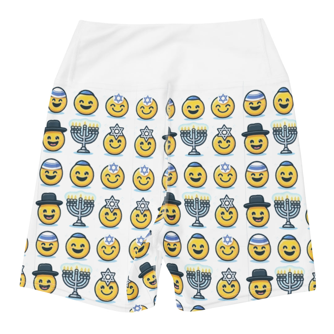 Yoga Shorts | Jewish Emoji All Over