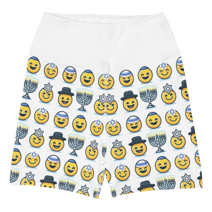 Yoga Shorts | Jewish Emoji All Over