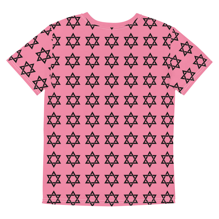 Youth T-Shirt | Magen David All Over Pink