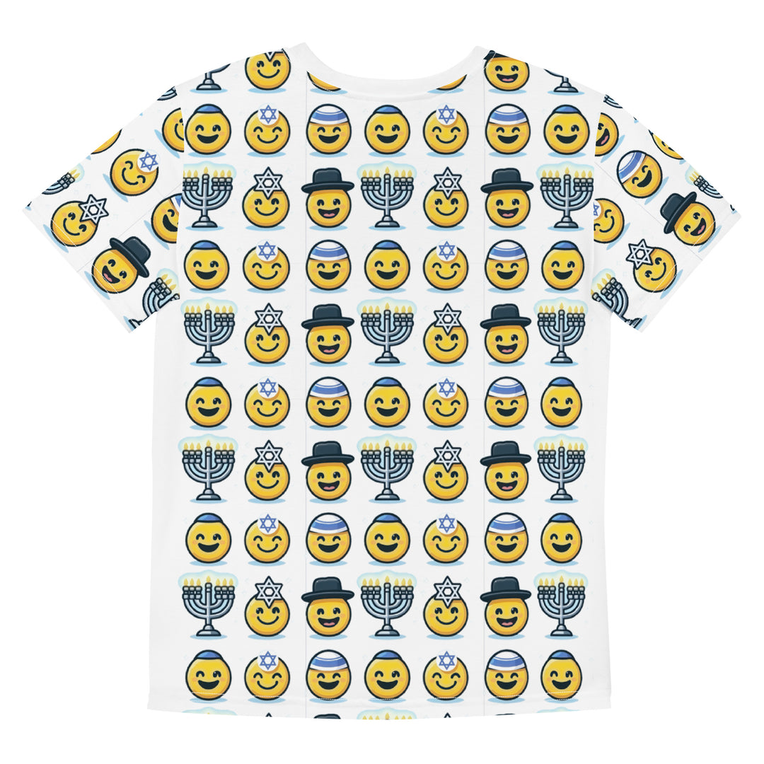 Youth T-Shirt | Jewish Emoji All Over White