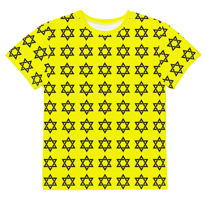 Youth T-Shirt | Magen David All Over Yellow