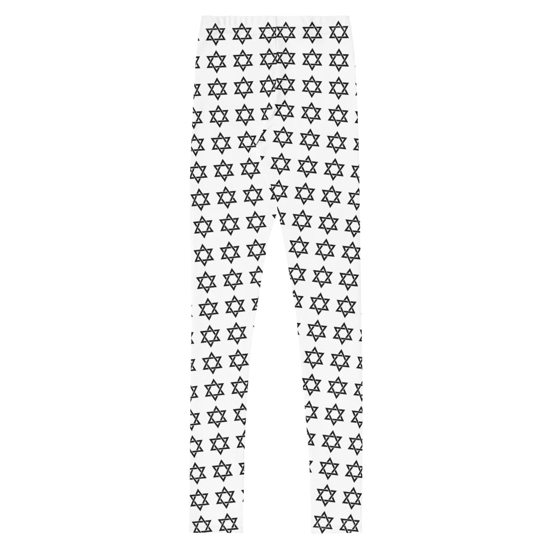 Youth Leggings | Magen David White