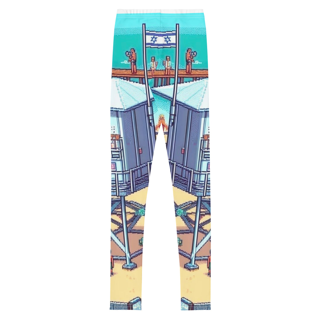 Youth Leggings | TLV Frishman Beach 16 Bit All Over