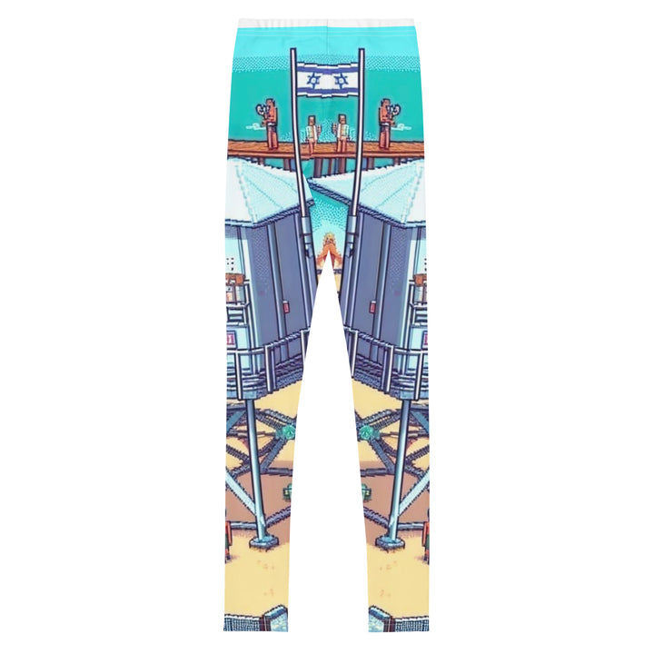 Youth Leggings | TLV Frishman Beach 16 Bit All Over