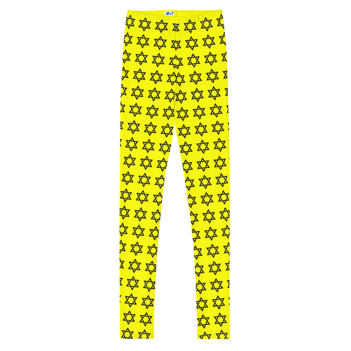 Youth Leggings | Magen David Yellow