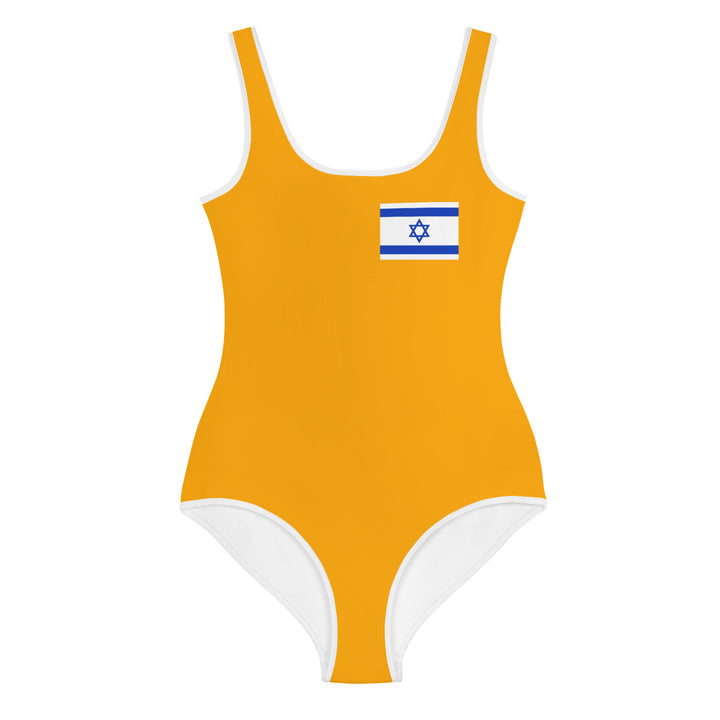 Youth Swimsuit | Israel Flag Orange