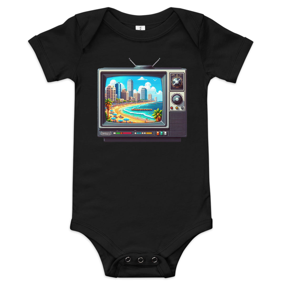 Baby short sleeve one piece | 16Bit Tel Aviv Beach
