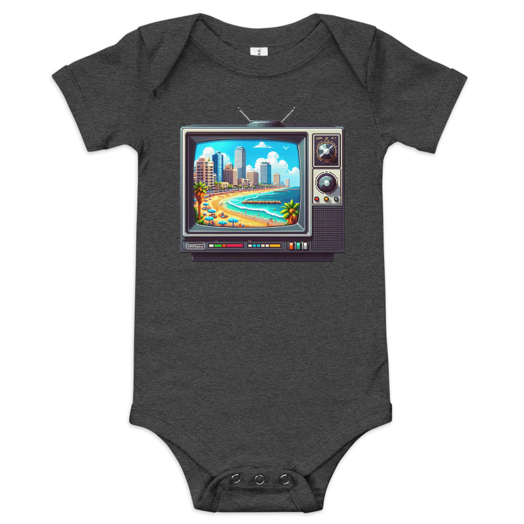 Baby short sleeve one piece | 16Bit Tel Aviv Beach