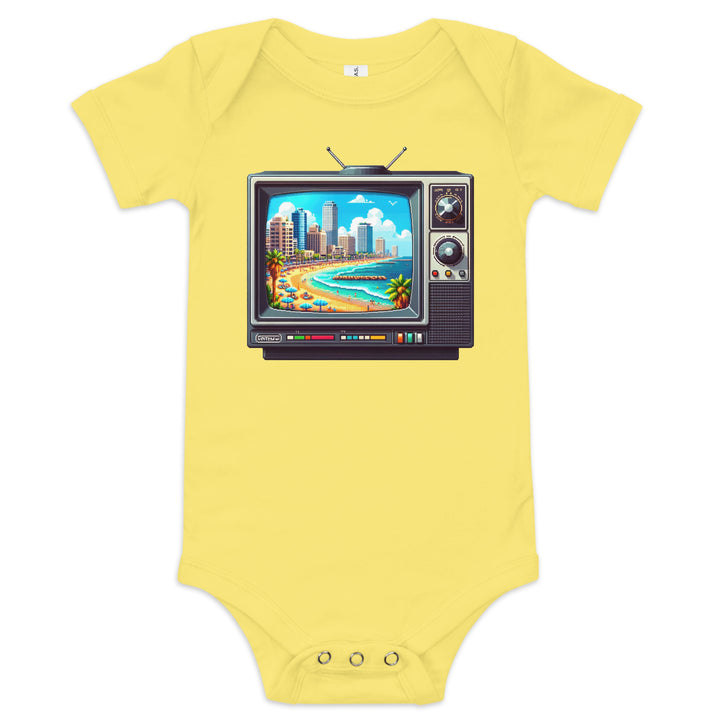 Baby short sleeve one piece | 16Bit Tel Aviv Beach
