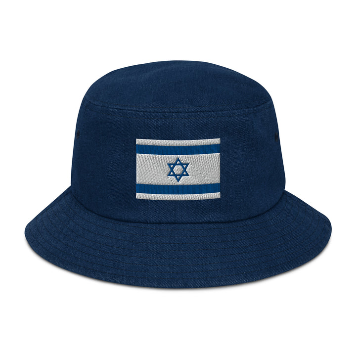 Denim Bucket Hat | Israel Flag