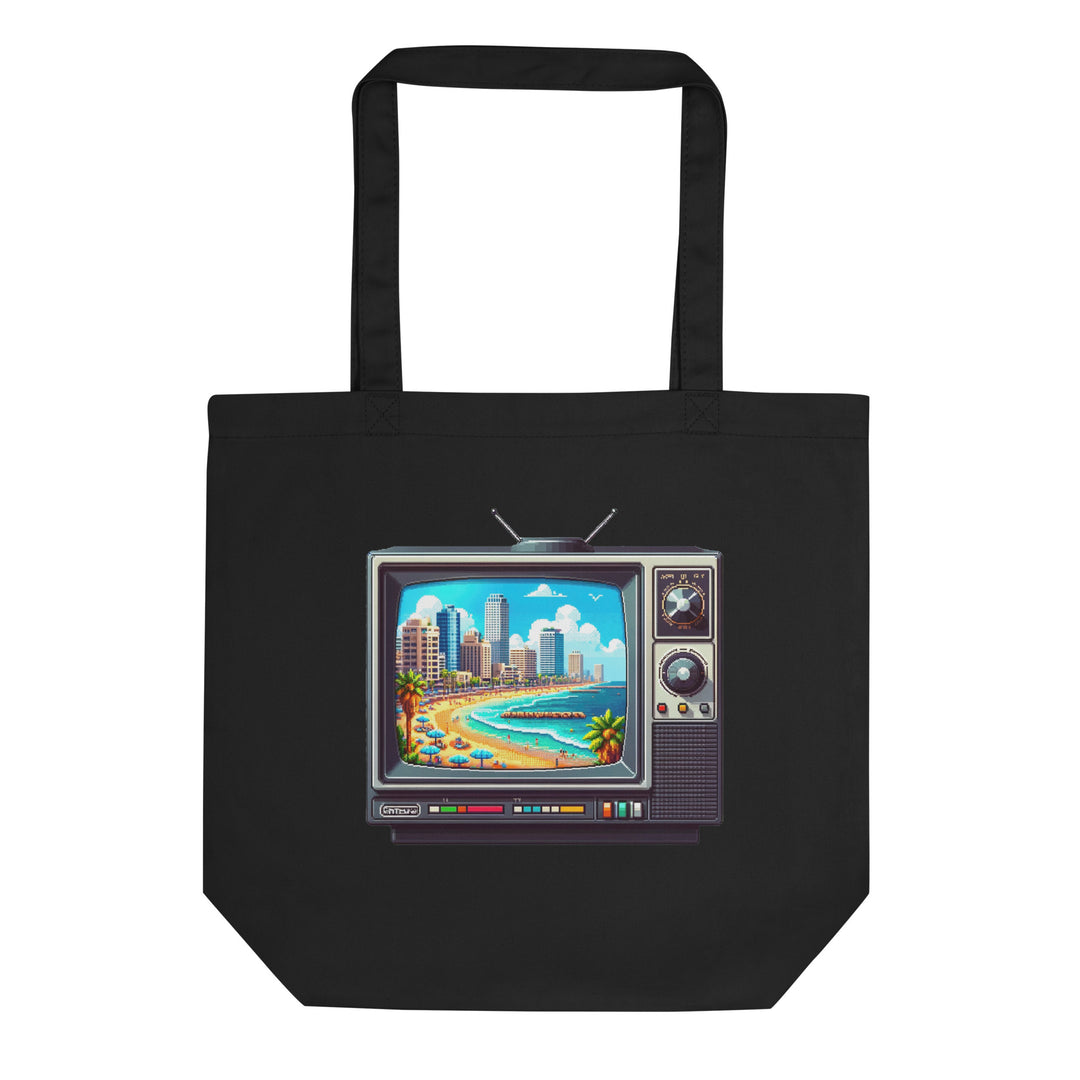 Organic Tote Bag | 16Bit Tel Aviv Beach