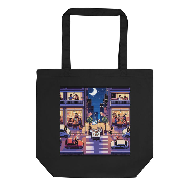 Organic Tote Bag | TLV Nightlife 16 Bit