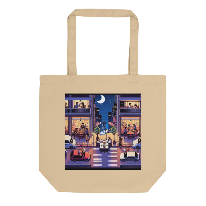 Organic Tote Bag | TLV Nightlife 16 Bit