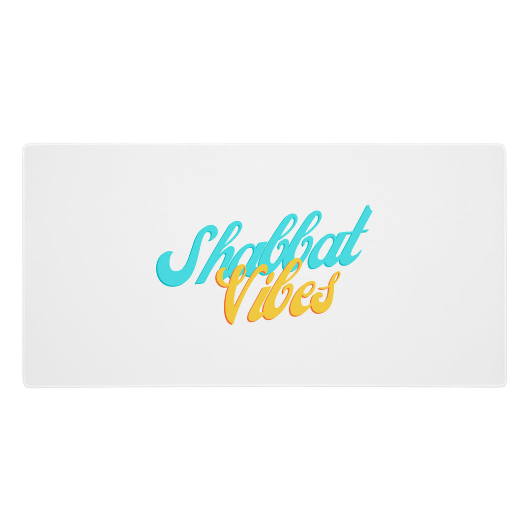 Shabbat Vibes Jewish pride gaming mouse pad - front view