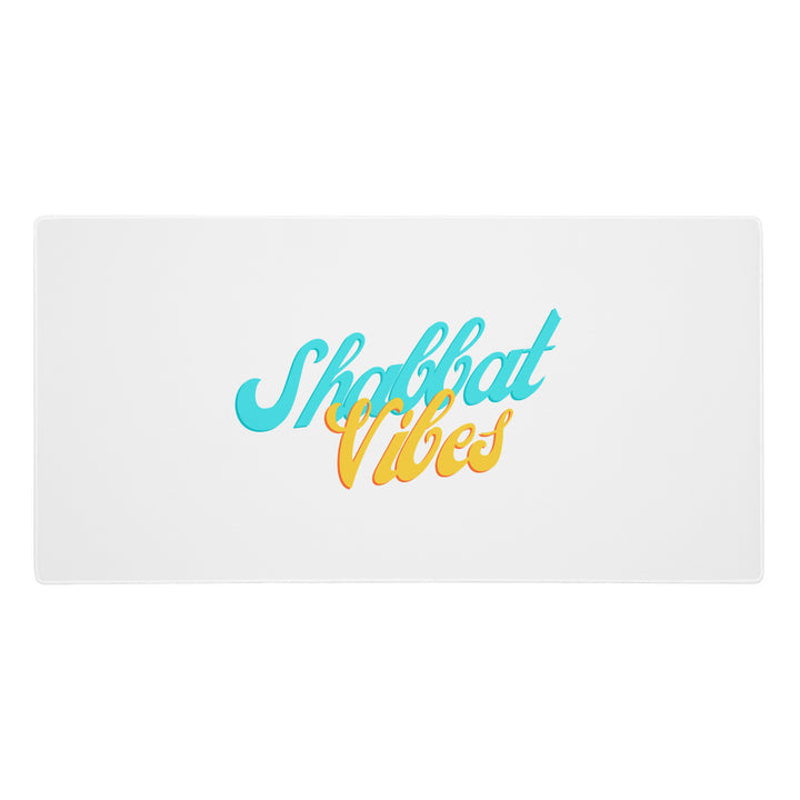 Shabbat Vibes Jewish pride gaming mouse pad - front view