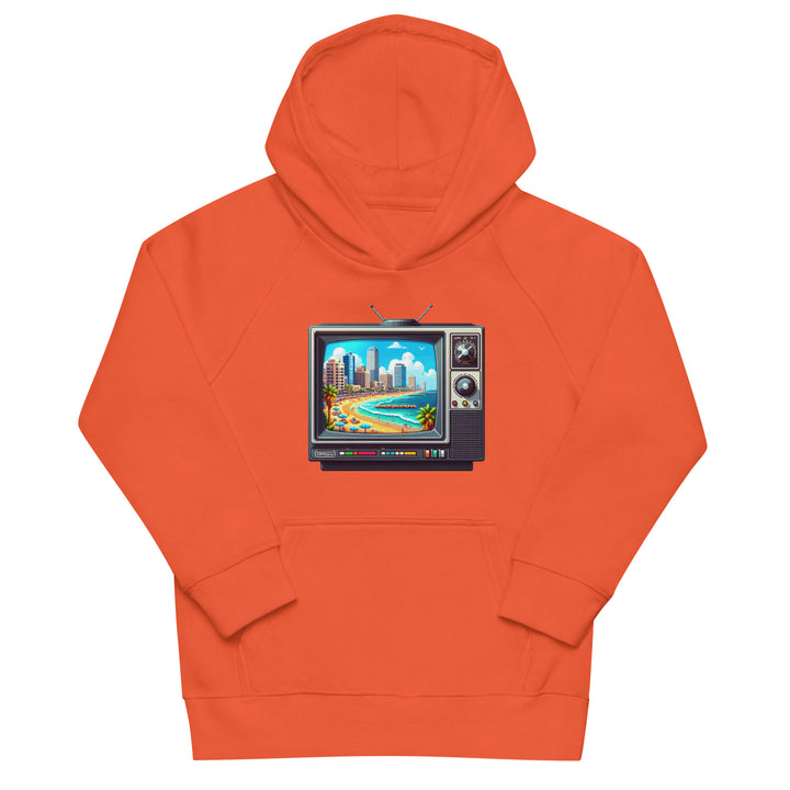 Kids Organic Hoodie | 16Bit Tel Aviv Beach