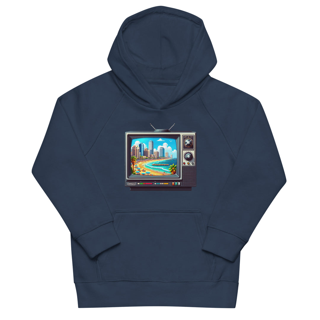 Kids Organic Hoodie | 16Bit Tel Aviv Beach
