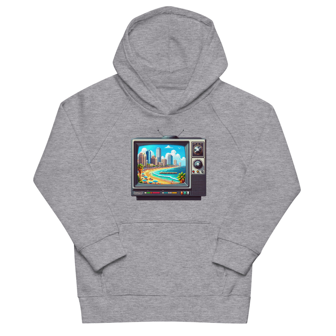 Kids Organic Hoodie | 16Bit Tel Aviv Beach