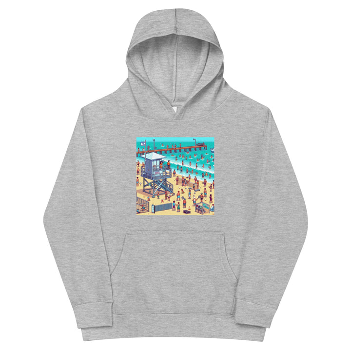 Kids Fleece Hoodie | TLV Frishman Beach 16 Bit