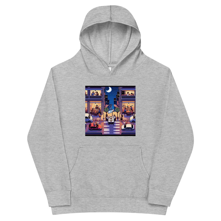 Kids Fleece Hoodie | TLV Nightlife 16 Bit