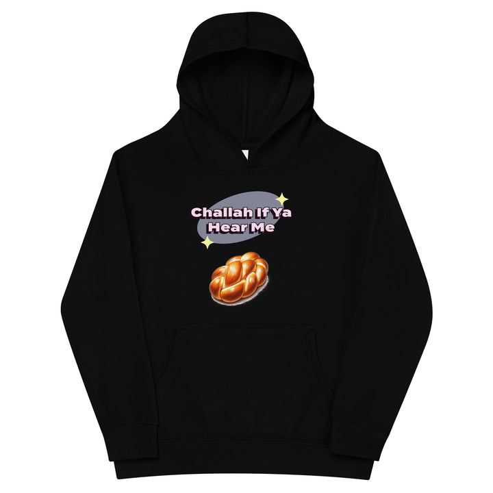 Kids Fleece Hoodie | Challah If Ya Hear Me