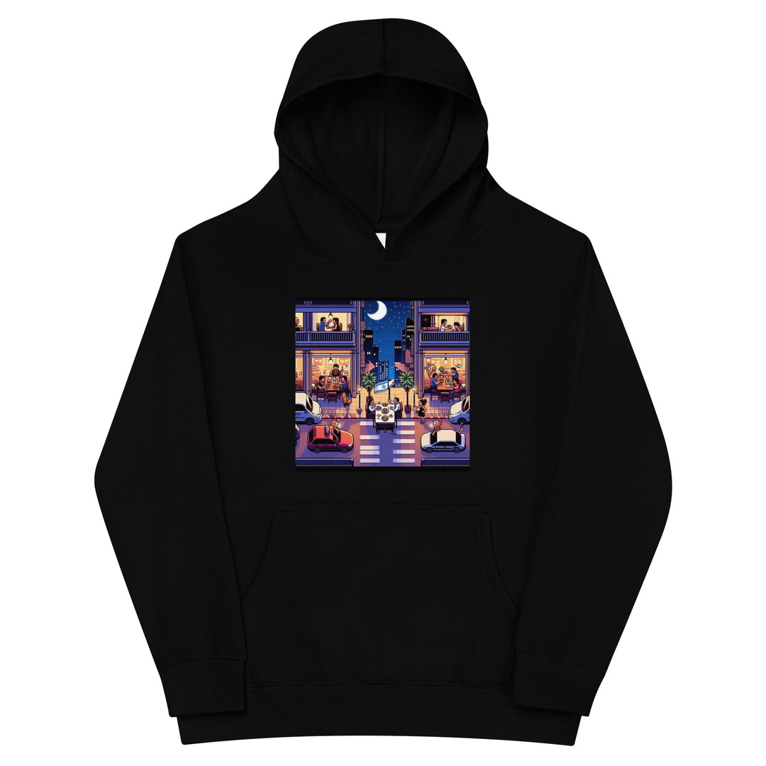 Kids Fleece Hoodie | TLV Nightlife 16 Bit
