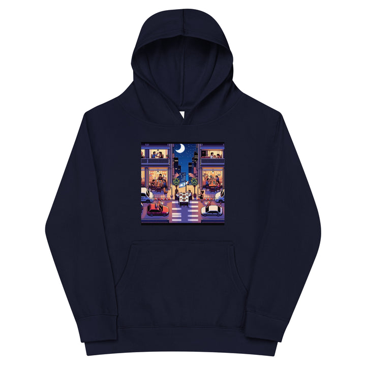 Kids Fleece Hoodie | TLV Nightlife 16 Bit