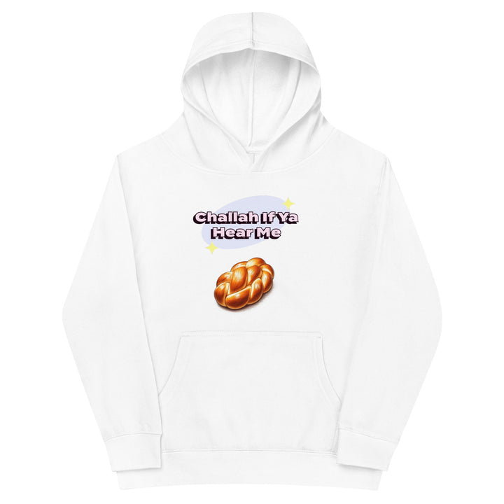Kids Fleece Hoodie | Challah If Ya Hear Me