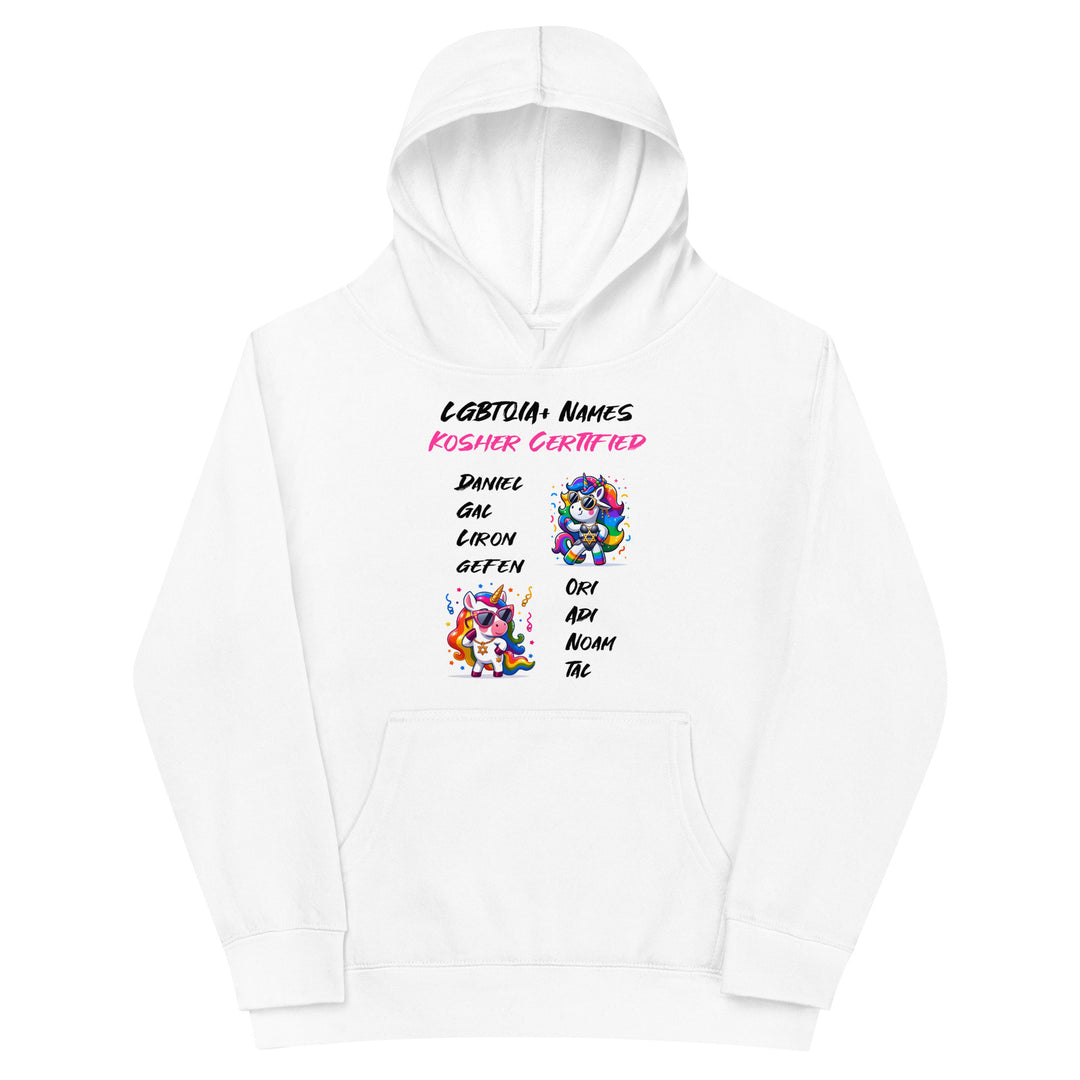 Kids Fleece Hoodie | Kosher Certified Names