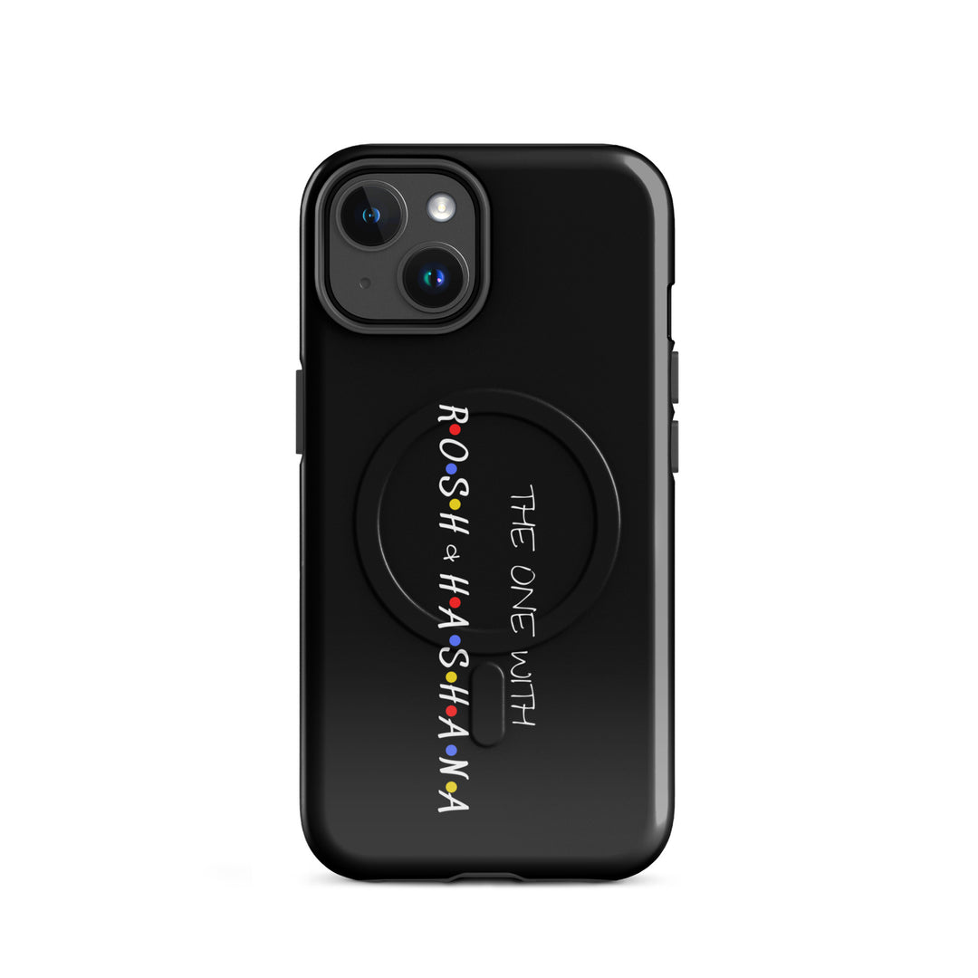 The One with Rosh HaShana Jewish pride magsafe® tough case for iphone® in Glossy - back view