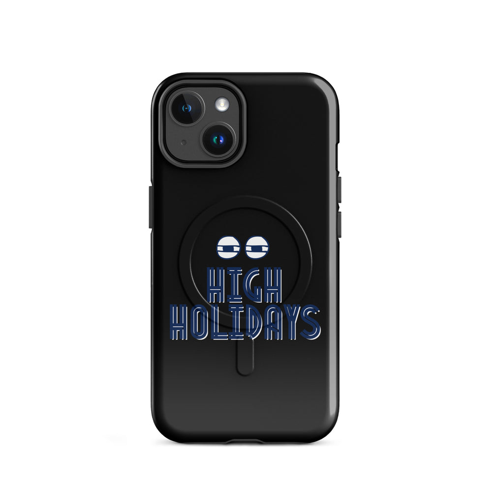 High Holidays Jewish pride magsafe® tough case for iphone® in Glossy - back view