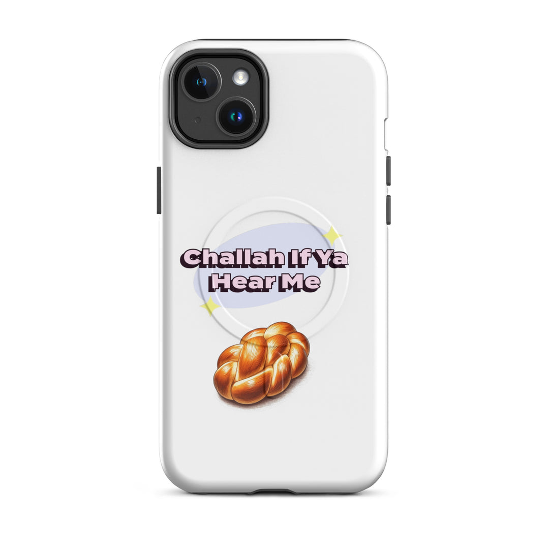Challah if ya hear me Jewish pride magsafe® tough case for iphone® in Glossy - close-up