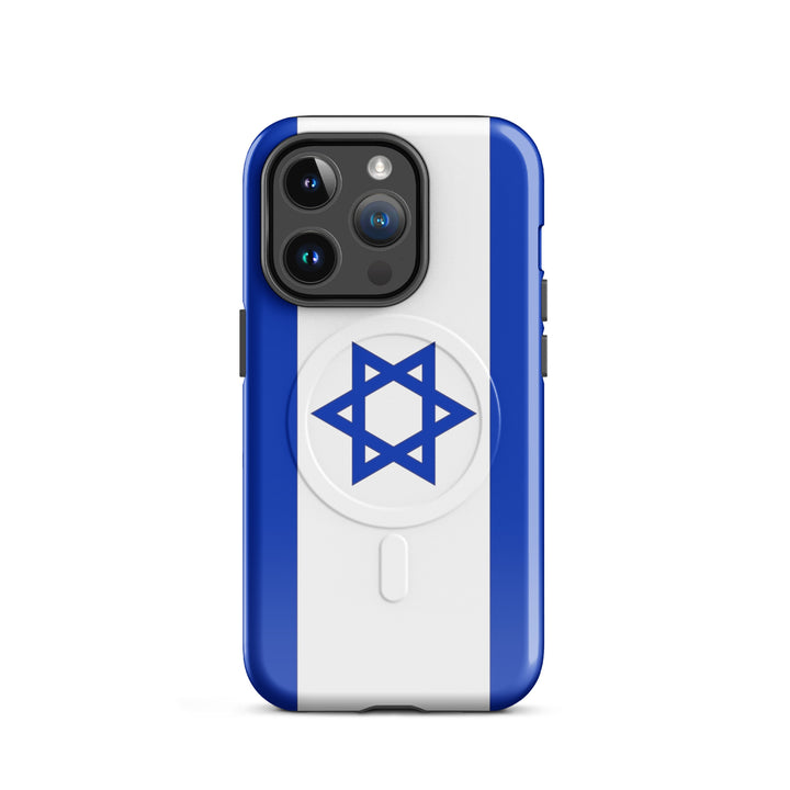 Israel Flag Israel magsafe® tough case for iphone® in Glossy - lifestyle shot