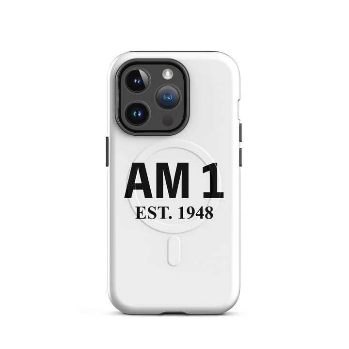 AM 1 | עם 1 Jewish pride magsafe® tough case for iphone® in Glossy - lifestyle shot