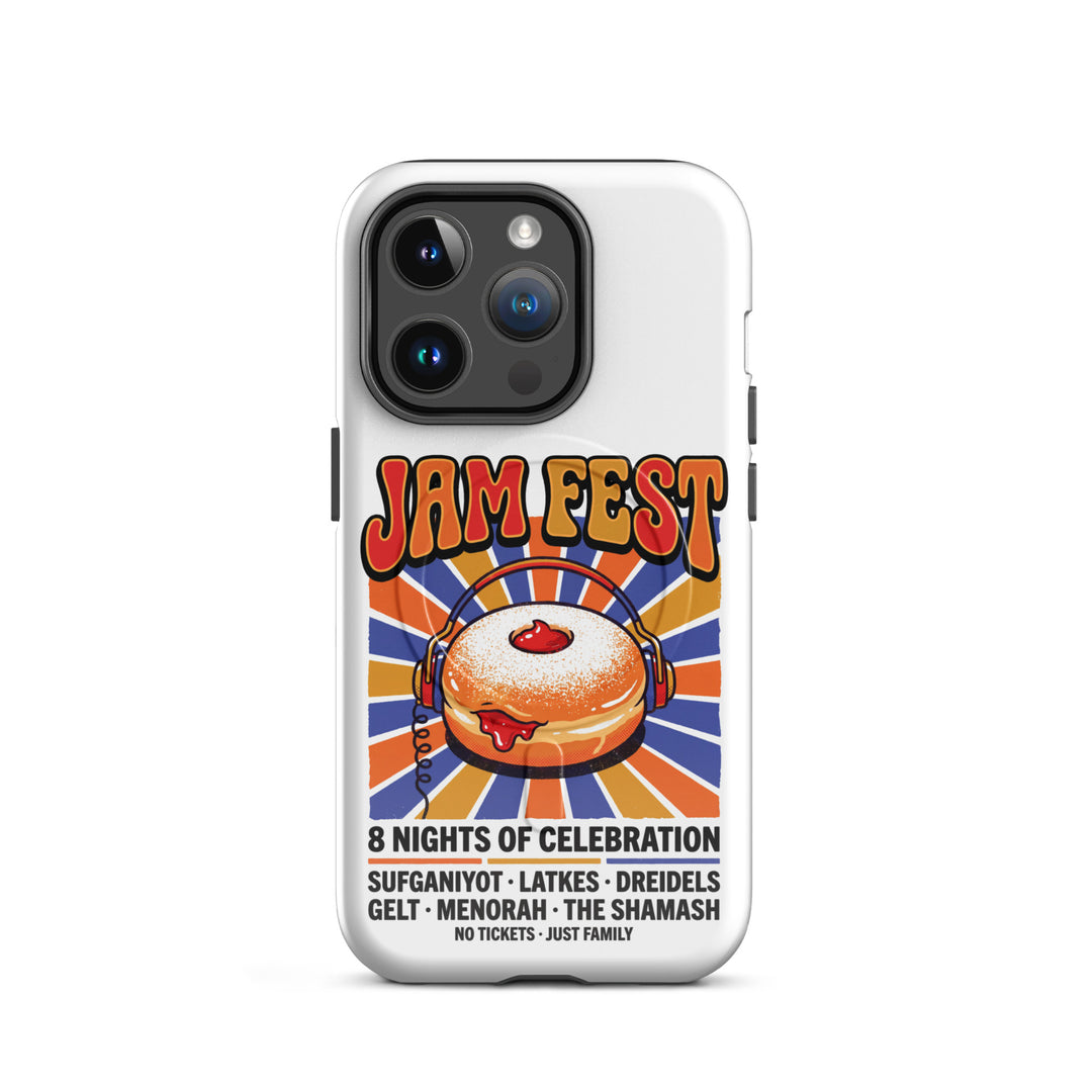 Jam Fest 8 Nights Jewish pride magsafe® tough case for iphone® in Glossy - lifestyle shot