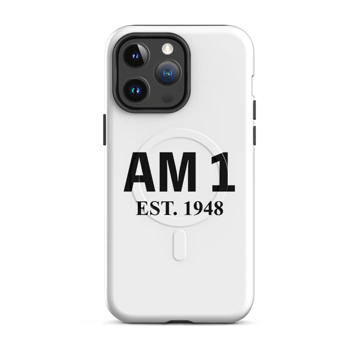 AM 1 | עם 1 Jewish pride magsafe® tough case for iphone® in Glossy - folded view
