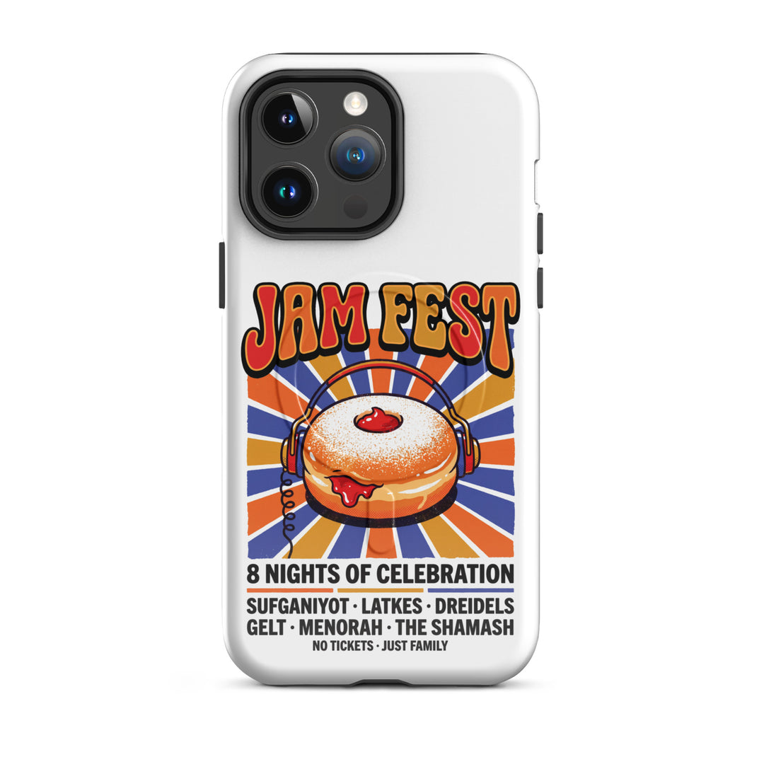 Jam Fest 8 Nights Jewish pride magsafe® tough case for iphone® in Glossy - folded view