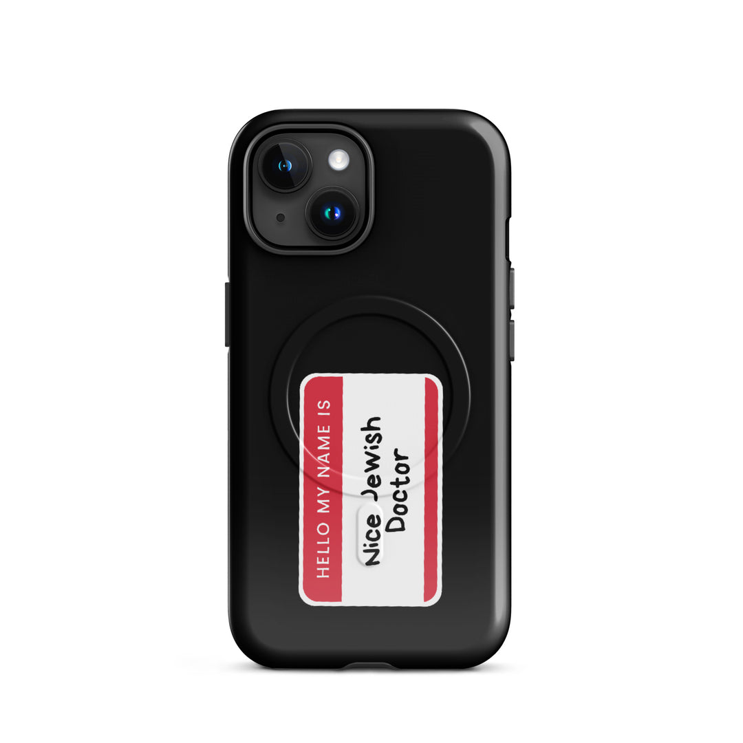 Nice Jewish Doctor Jewish pride magsafe® tough case for iphone® in Glossy - back view
